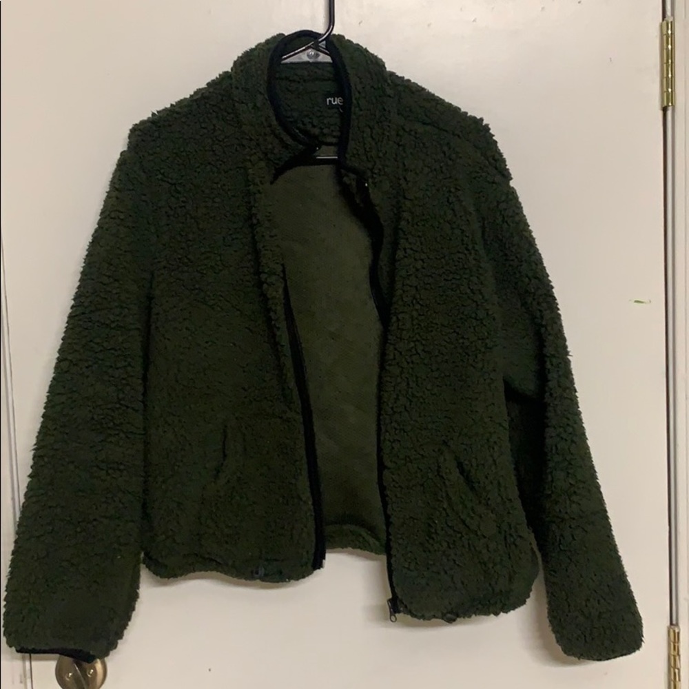 Fluffy Olive green jacket